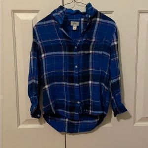 Plaid button up shirt